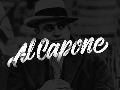 Al Capone branding custom design firstshot graphic hand lettering lettering pen photoshop script type typography