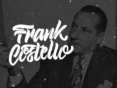 Frank Costello branding custom design firstshot graphic hand lettering lettering pen photoshop script type typography