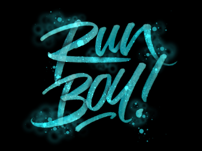 Run Boy 👟 branding custom design firstshot graphic hand lettering lettering pen photoshop script type typography