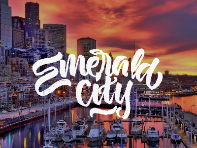 Emerald City! custom design firstshot graphic hand lettering lettering pen photoshop sketching type typography wacom