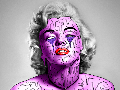 Marilyn Monroe Grime art custom design firstshot graphic grime grimeart marilyn marilynmonroe photoshop sketching wacom