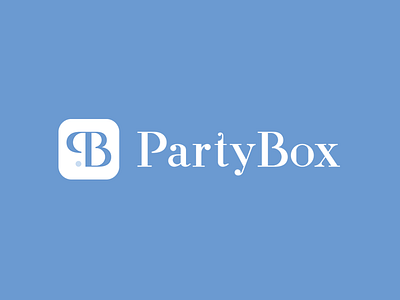 PartyBox box lettering pb vegadesign