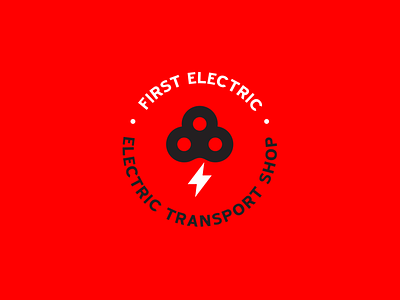 First Electric bike logo logotype
