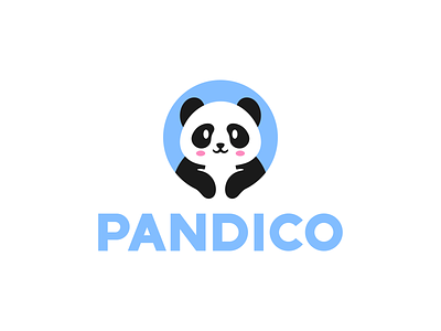 Pandico animal bear design english icon illustration language logo panda vegadesign