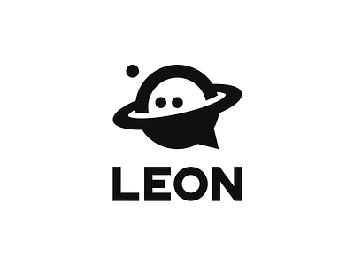 Leon bubble design icon logo logotype vector vegadesign