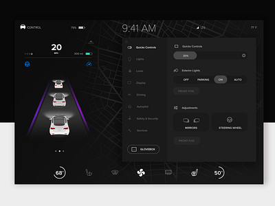Tesla Concept design tesla ui ux voice assistant
