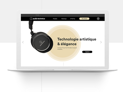 Audio-Technica Redesign audio audiotechnica design ui ux