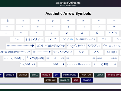 Aesthetic Arrow Symbols