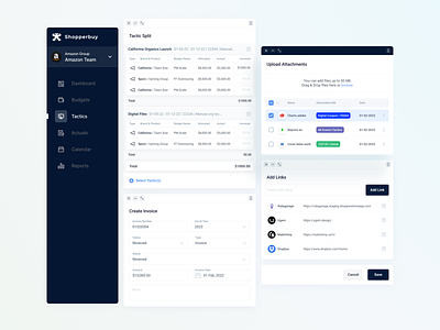 SaaS Software - Functional components admin panel creation dashboard design system documents fintech form interface library marketers marketing minimal modal product saas shoppers ui ux web