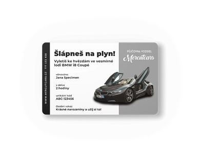 Gift voucher (car rental company)