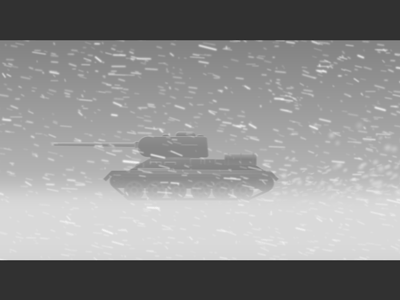 T34-85 Dribble animated history motion motiongraphic russia soviet tank war winter