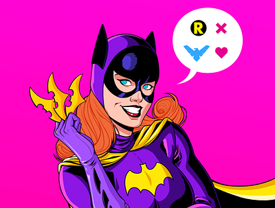 Batgirl 1966 style art direction artdirection batgirl batman character design comics design illustration panama woman
