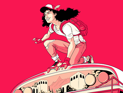 La Tanda del Bus 80s 90s centralamerica character design comics design diablo rojo hiphop hispanic illustration latin panama urban