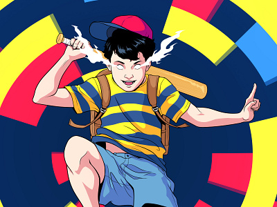 Ness 90s art direction artdirection character design design earthbound illustration panama videogames