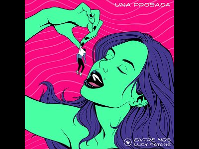 Una Probada - Entre nos art direction cd cover art ep illustration music panama rock