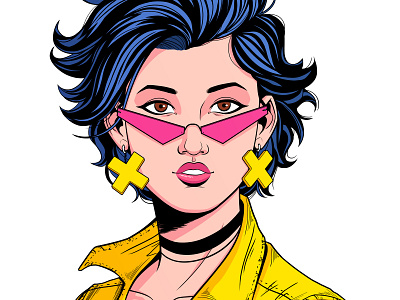 Jubilee cosplay 80s 90s art direction characterdesign comics cosplay design girl illustration jubilee marvel marvel comics panama woman xmen