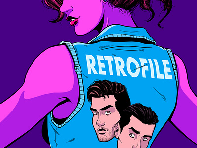 Retrofile Band Poster 80s 90s aesthetic art direction character design design gig graphicdesign illustration panama posters retro retrofile synthwave woman