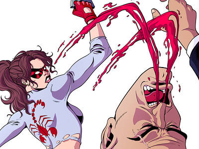 Beatdown city 80s 90s artdirection comics feminism fight illustration panama punch