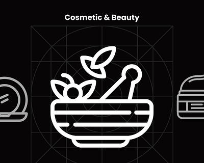 Cosmetic & Beauty Icon Line branding design graphic design icon ui ux vector