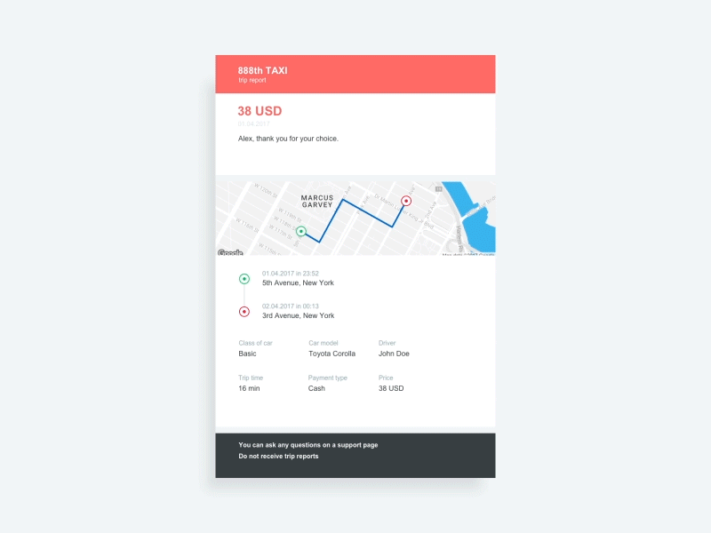 Taxi report android animation interface logistics lyft mobile ios iphone sketch taxi transportation uber ui ux