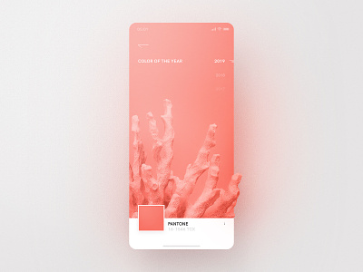Pantone – Living Coral app color color of the year coral creamy living coral pantone pink ui ux