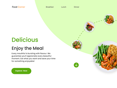 Food landing page