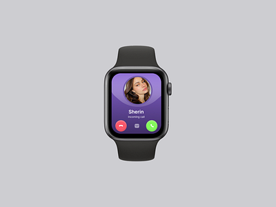 Apple watch calling screen