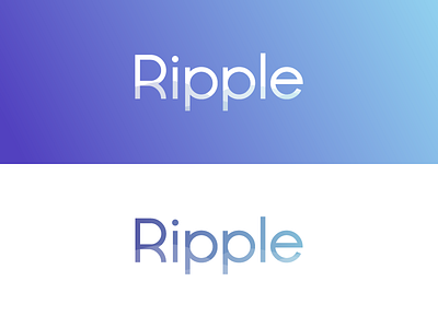 Ripple Logo branding design gradient logo logo design