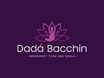 Dadá Bacchin - Personal Logo branding doula golden ratio golden ratio logo logo logo 2d logo design logotipo logotype logotypedesign mark pink pregnancy purple logo woman logo yoga