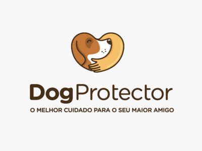 Logo Design | DogProtector animals brand branding brown design logo dog goldenratio graphic design hand logo logo 2d logotipo mark protector waio waiodesig yellow