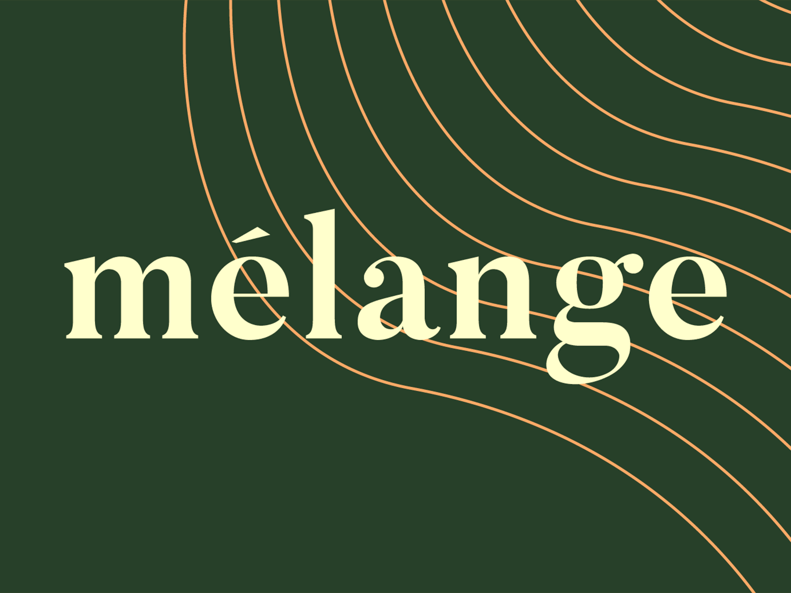 Mélange brand brand identity branding branding design logo melange restaurant soup type