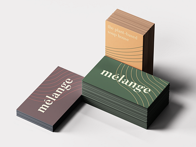 Mélange | Business Cards brand identity branding business card stationary vegan