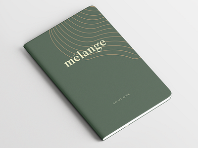 Mélange | Recipe Book book brand identity branding food green stationary vegan