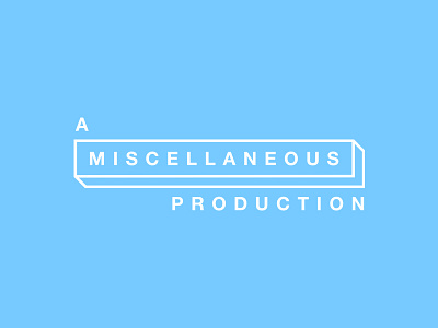A Miscellaneous Production creative design logo minimal minimalist miscellaneous simple studio type