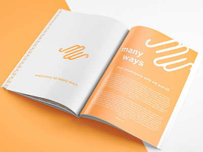 Welcome to Many Ways book booklet brand clever design flyer identity logo design many ways type