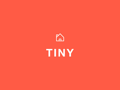 TINY, The Big Book About Small Living book book cover cover art design house icon red tiny type