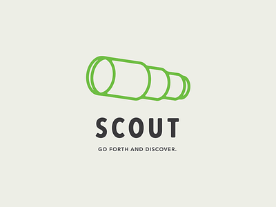 Scout adventure boy scouts combination discover forest icon logo mark scout type
