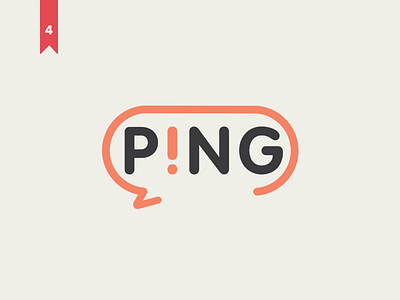 Ping | Thirty Logos attention chat logo logomark ping thirty logos thirtylogos type