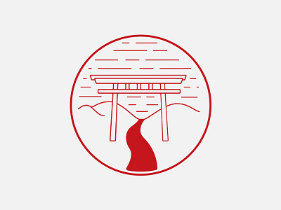 Nihon badge icon japan japanese logo nihon vector
