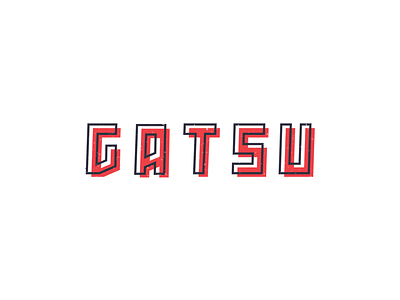 Gatsu fish fishhouse gatsu logo type