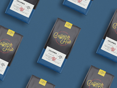 Caffeine Hub | Coffee Bag cafe cafe design coffee coffee bag design logo