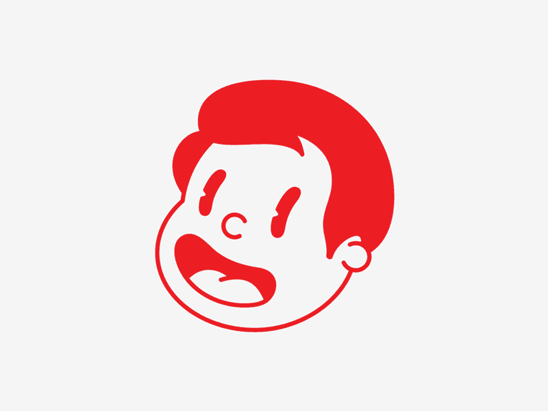 Happy Daze branding burger cartoon character drink food hot dog kiosk logo restaurant