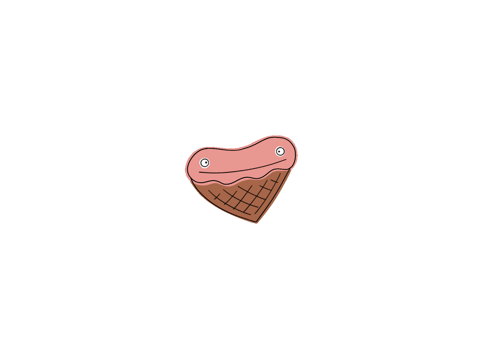 I <3 U Ice Cream camiah food hand drawn hand drawn heart illustration