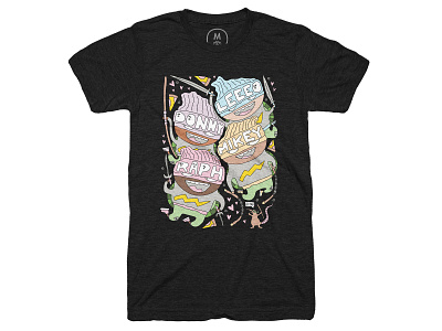 TMNT Buddies Tee camiah hand drawn hand drawn heart illustration pizza teenage mutant ninja turtles tmnt