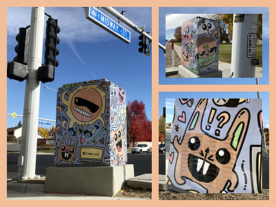 Buddies on an Electrical Box