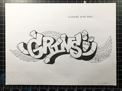 Extra Bars camiah graffiti hand drawn hand drawn illustration lettering