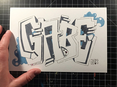Graffiti for Gabe artwork camiah graffiti grins hand drawn hand drawn lettering