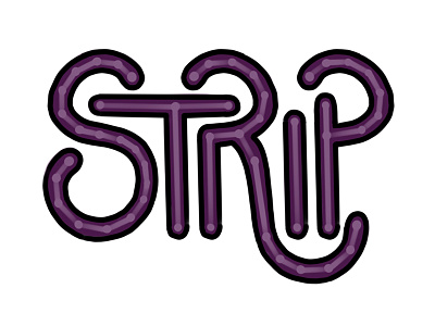 Strip lettering word of the day