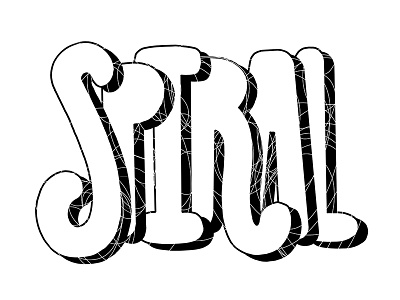 Spiral lettering spiral