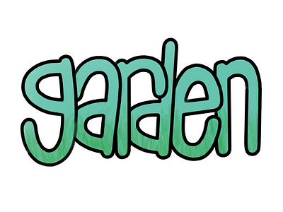 Garden lettering